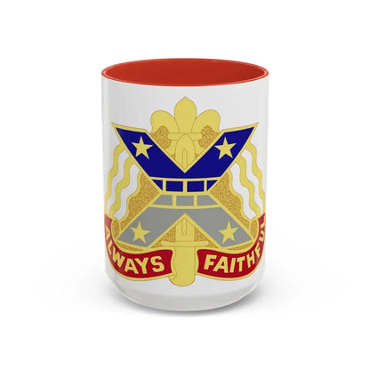 221 Engineer Group (U.S. Army) Accent Coffee Mug 15oz Red - Go Mug Yourself