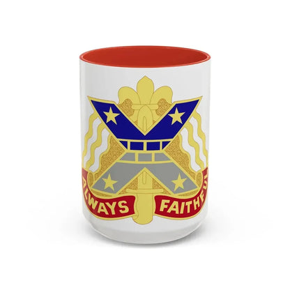 221 Engineer Group (U.S. Army) Accent Coffee Mug 15oz Red - Go Mug Yourself