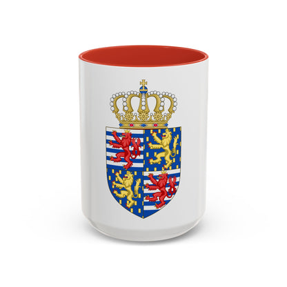 Lesser coat of arms of the Grand Duke of Luxembourg (2000) - Accent Coffee Mug
