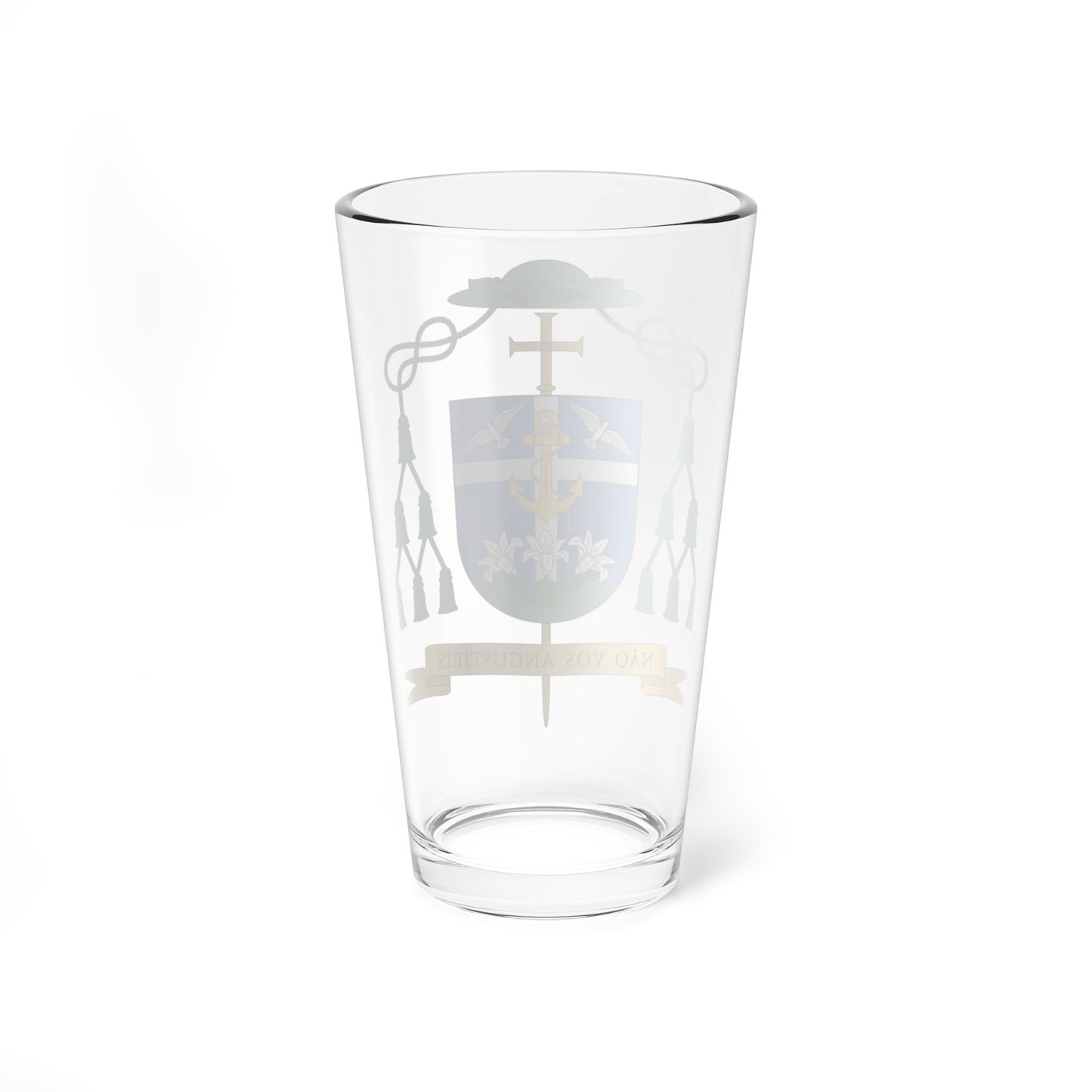 Escudo de Jailton de Oliveira Lino (Spain) (Coat of Arms) Pint Glass 16oz