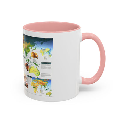 World Map - Dawn of Humans (1997) (Map) Accent Coffee Mug