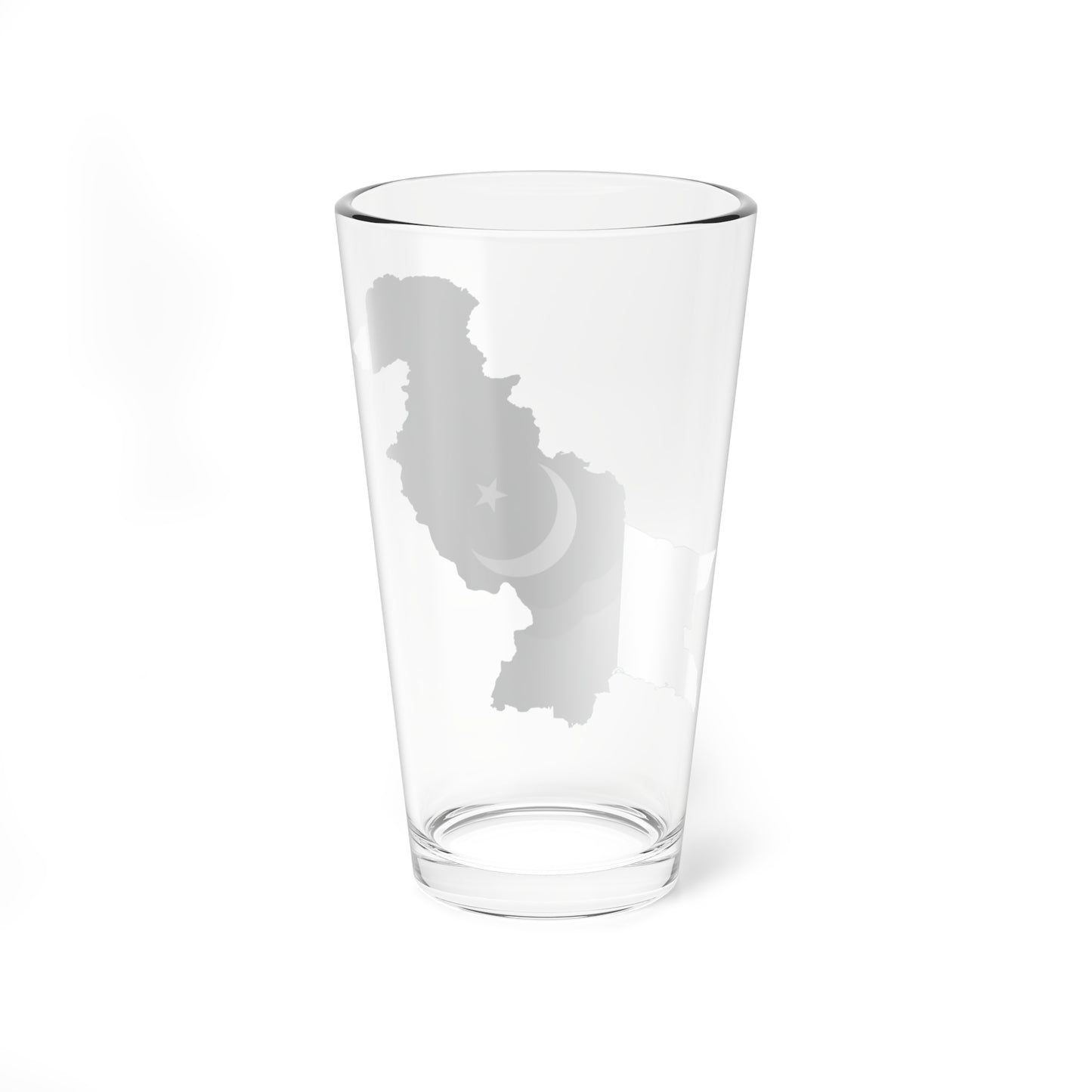 Flag map of Pakistan (Pakistan) Pint Glass 16oz