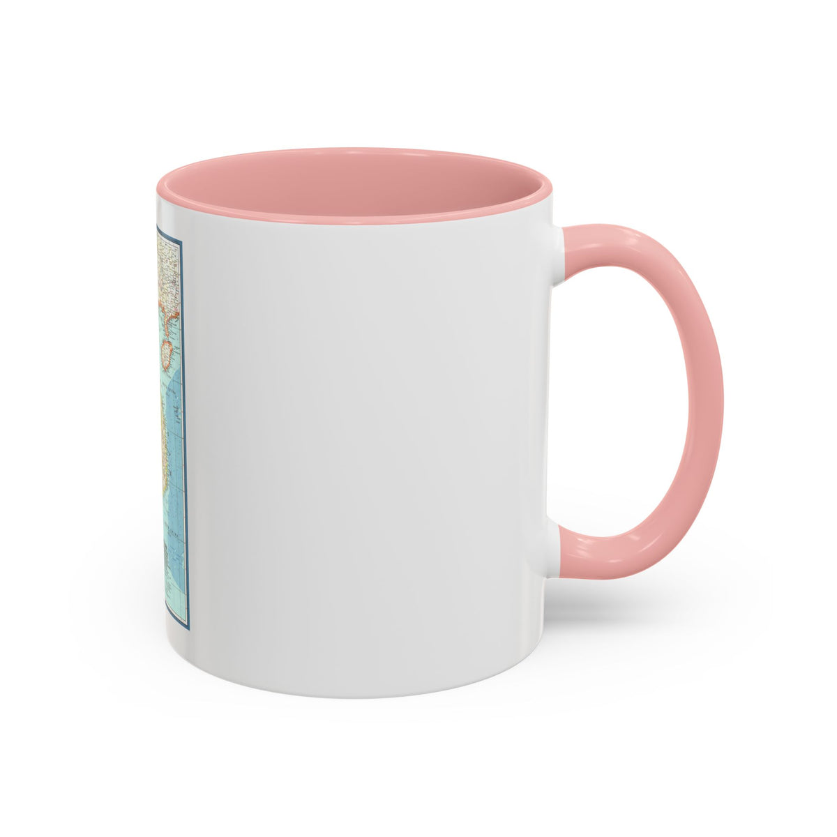 Asia - Viet Nam, Cambodia, Laos (1965) (Map) Accent Coffee Mug
