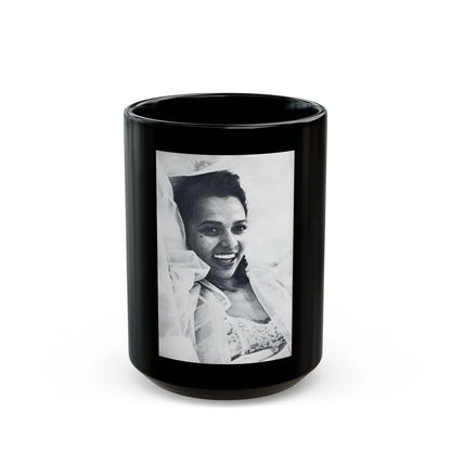 Dorothy Dandridge #99 - Photo on Page 98 cropped from Pageant Digest Mag. June '55 (Vintage Female Icon) Black Coffee Mug-15oz-Go Mug Yourself