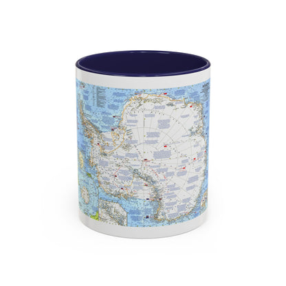 Antarctica (1963) (Map) Accent Coffee Mug