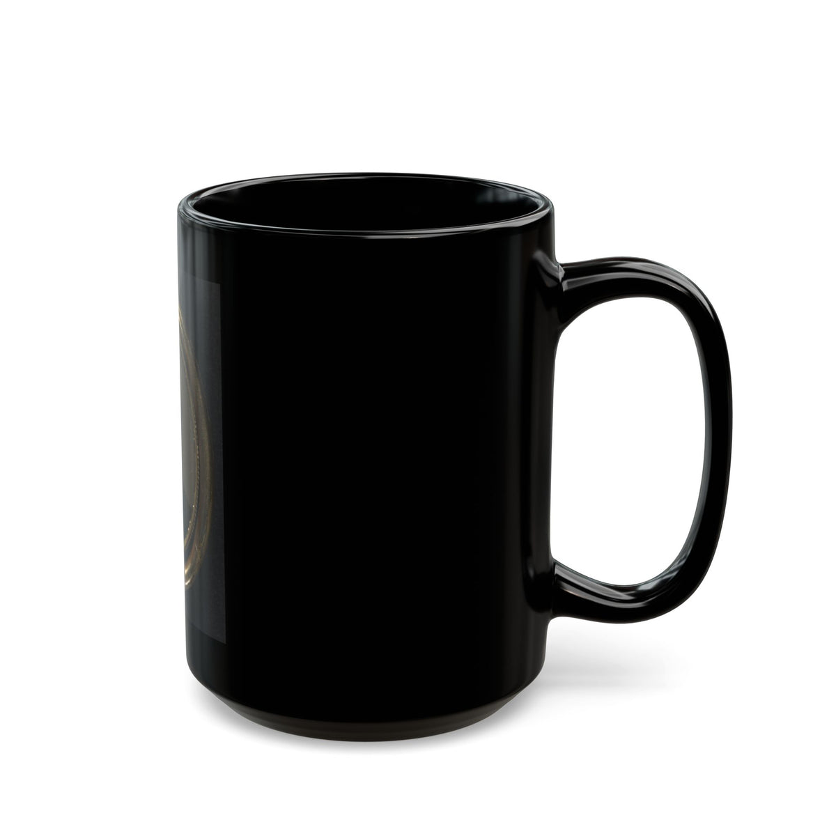 Unidentified Soldier In Union Uniform And Lock Of Hair In Brooch (U.S. Civil War) Black Coffee Mug