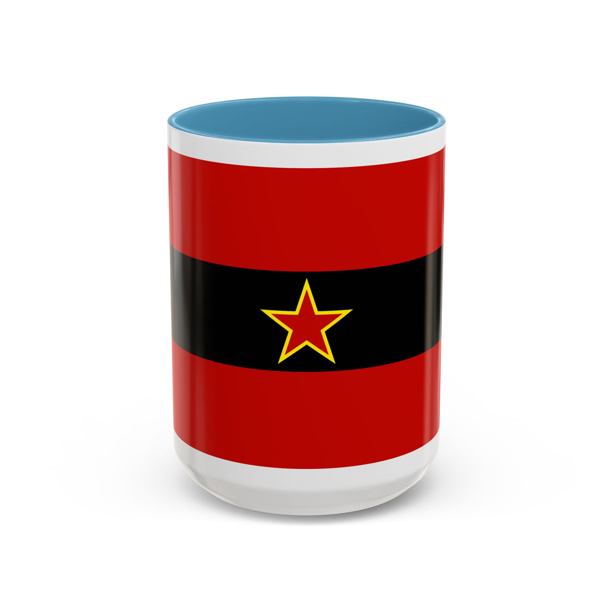 Civil Ensign of Albania 1945 to 1992 - Accent Coffee Mug