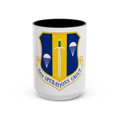 314 Operations Group AETC (U.S. Air Force) Accent Coffee Mug