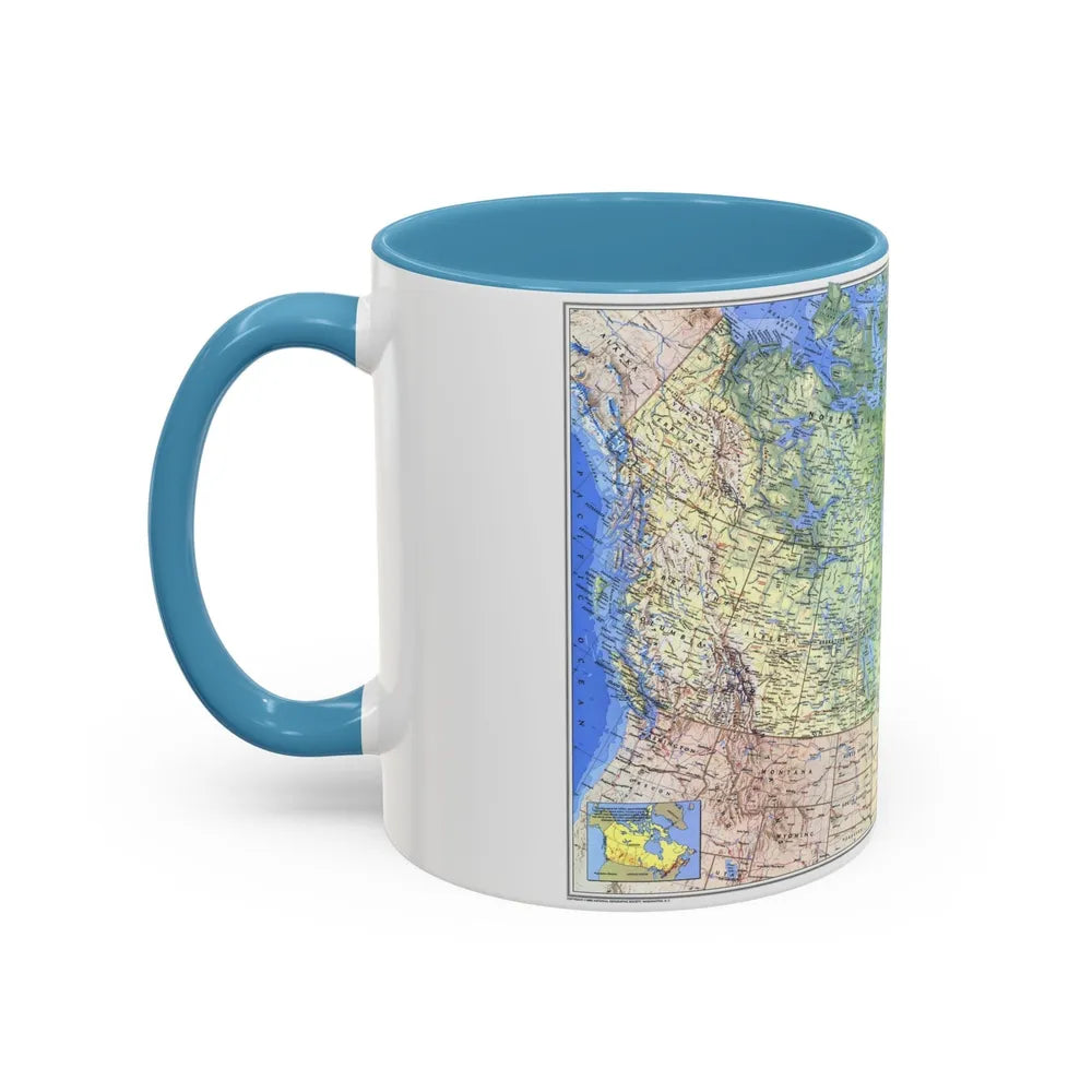 Canada (1985) (Map) Accent Coffee Mug-Go Mug Yourself