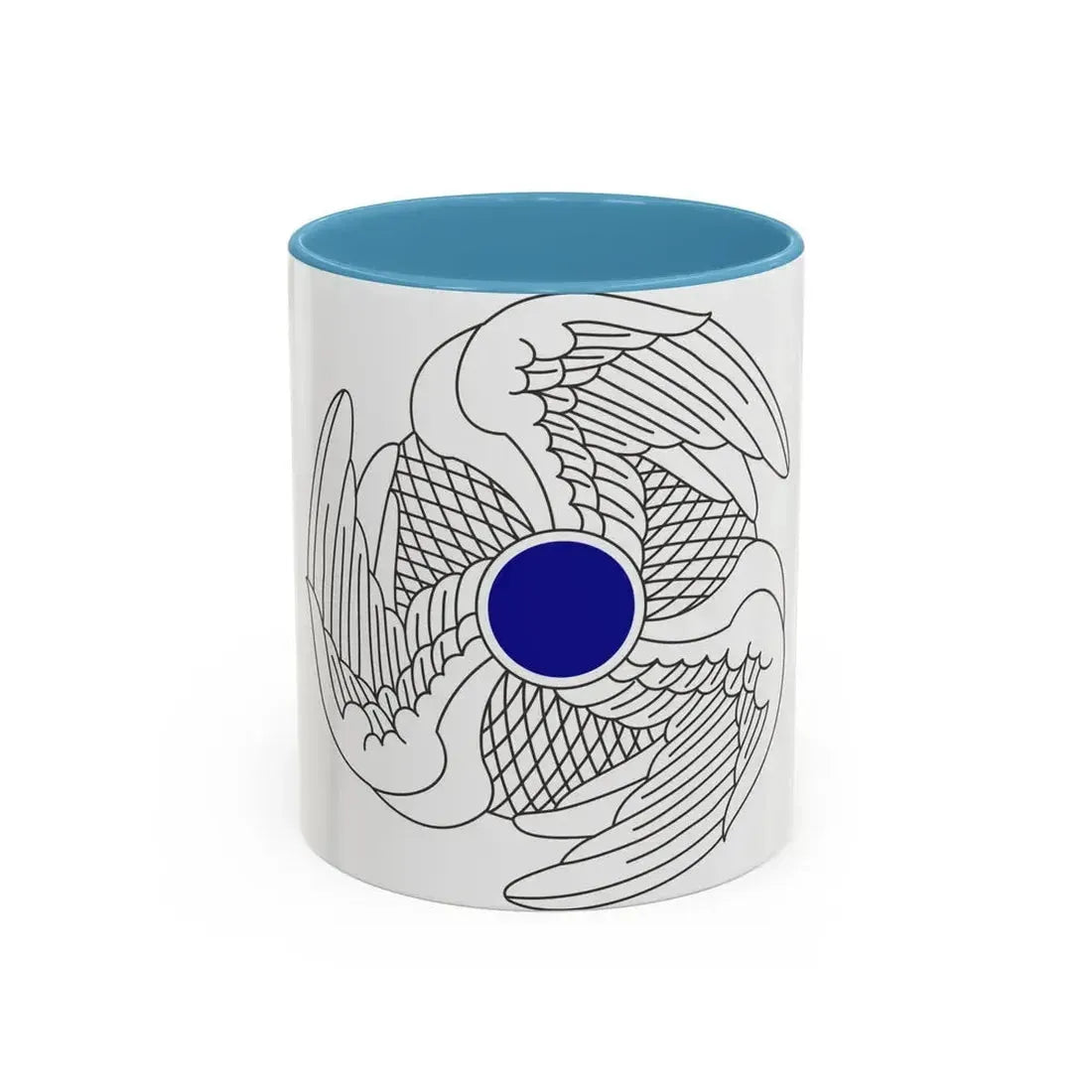 222 Aviation Regiment (U.S. Army) Accent Coffee Mug 11oz Light Blue - Go Mug Yourself