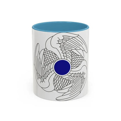 222 Aviation Regiment (U.S. Army) Accent Coffee Mug 11oz Light Blue - Go Mug Yourself