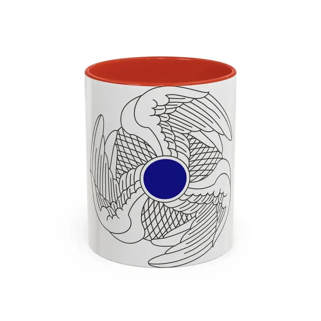 222 Aviation Regiment (U.S. Army) Accent Coffee Mug 11oz Red - Go Mug Yourself