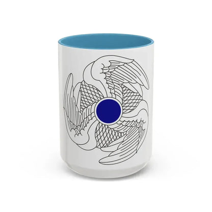 222 Aviation Regiment (U.S. Army) Accent Coffee Mug 15oz Light Blue - Go Mug Yourself