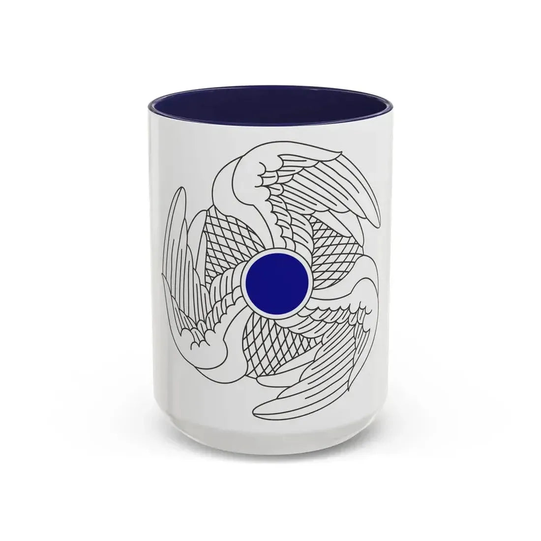 222 Aviation Regiment (U.S. Army) Accent Coffee Mug 15oz Navy - Go Mug Yourself
