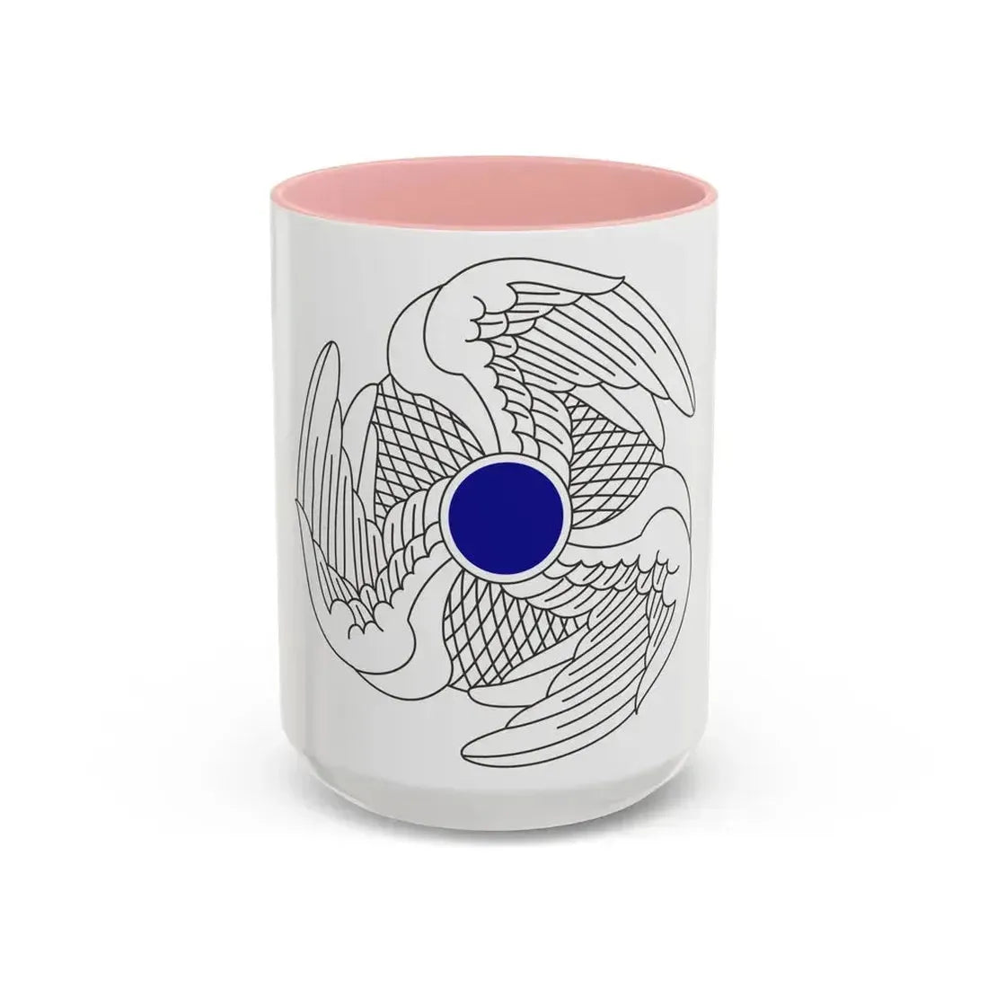 222 Aviation Regiment (U.S. Army) Accent Coffee Mug 15oz Pink - Go Mug Yourself