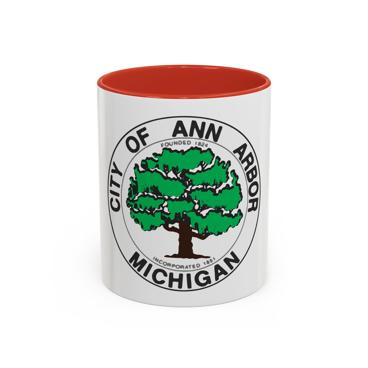 Seal of Ann Arbor Michigan - Accent Coffee Mug