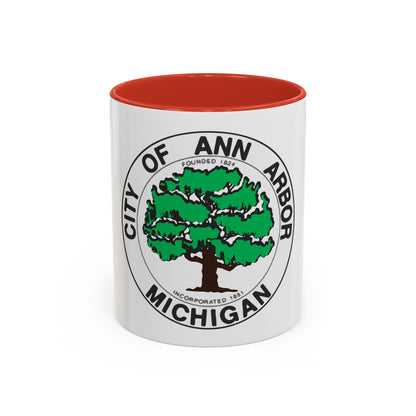 Seal of Ann Arbor Michigan - Accent Coffee Mug