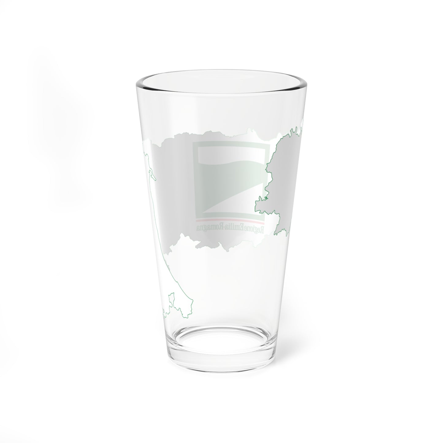 Flag map of Emilia-Romagna (Italy) Pint Glass 16oz