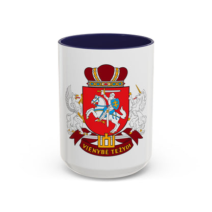 Coat of arms of the Seimas of Lithuania - Accent Coffee Mug