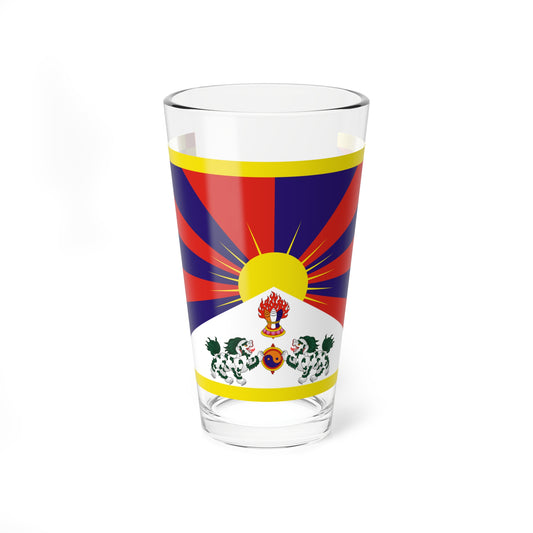 Flag of Tibet 1916-1951 (China) Pint Glass 16oz