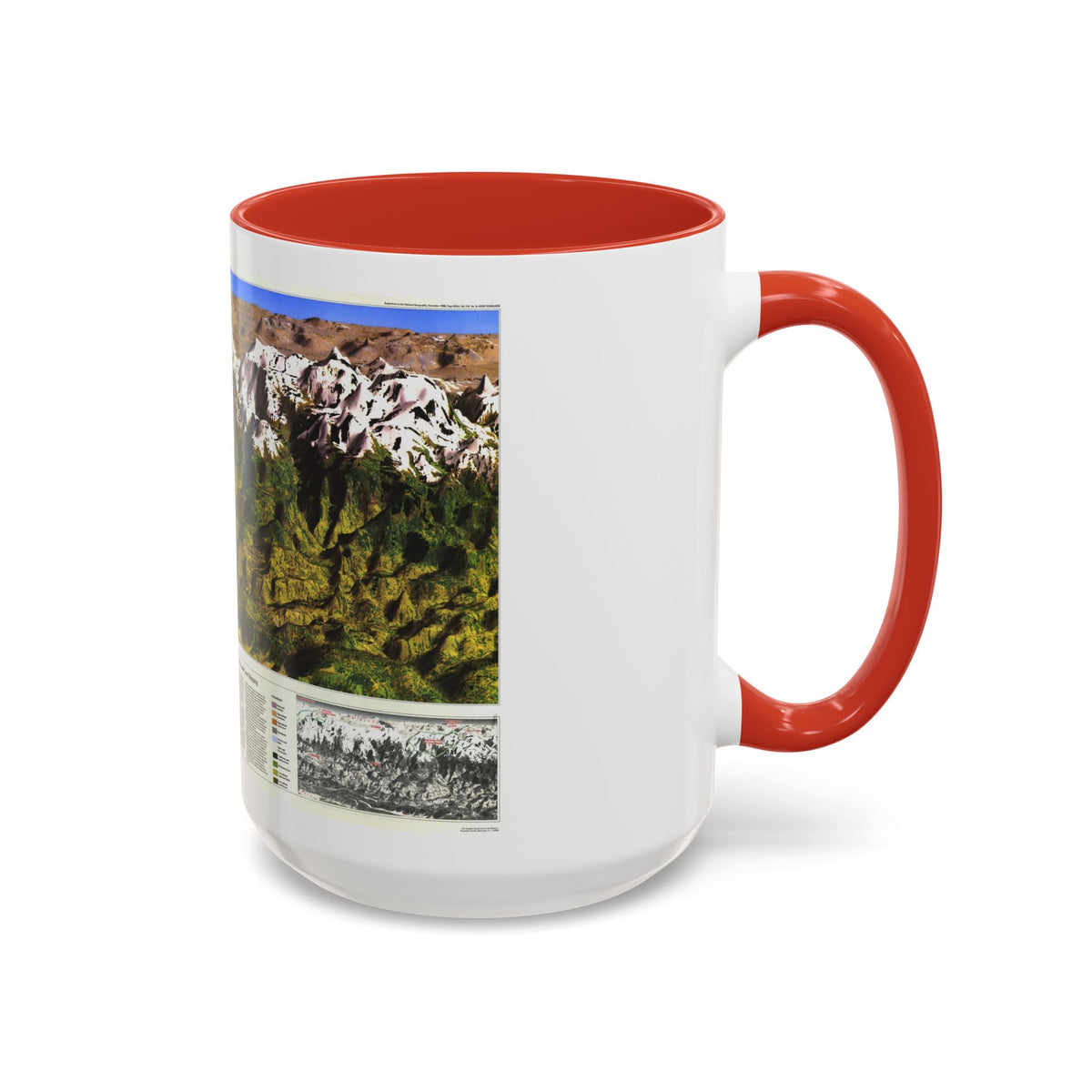 High Himalaya (1988) (Map) Accent Coffee Mug