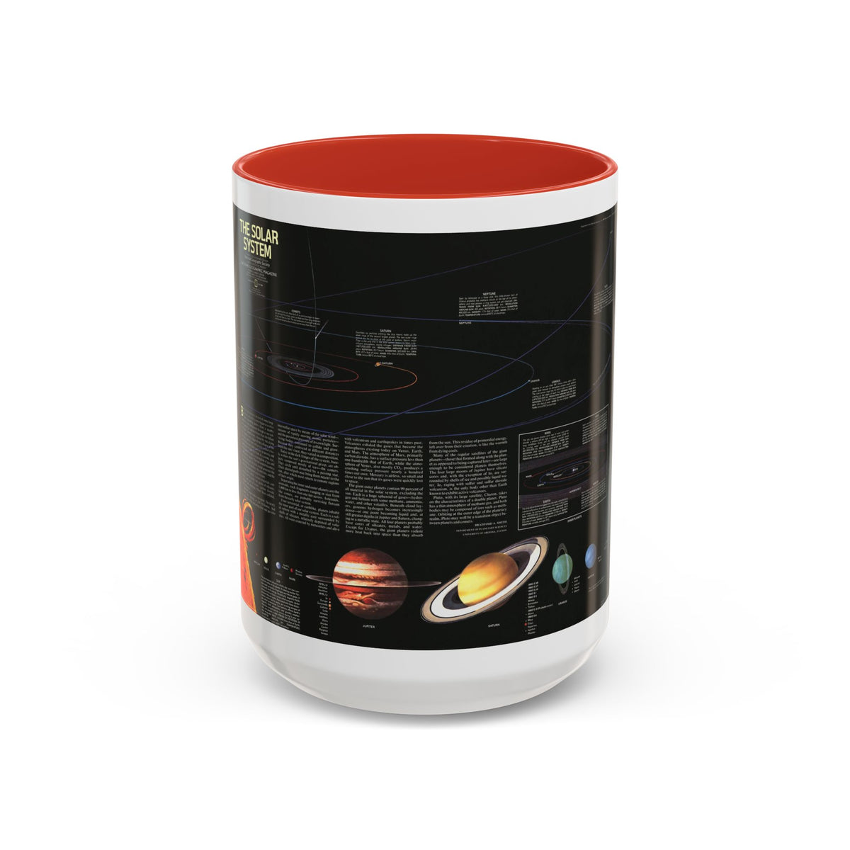 Space - The Solar System (1981) (Map) Accent Coffee Mug