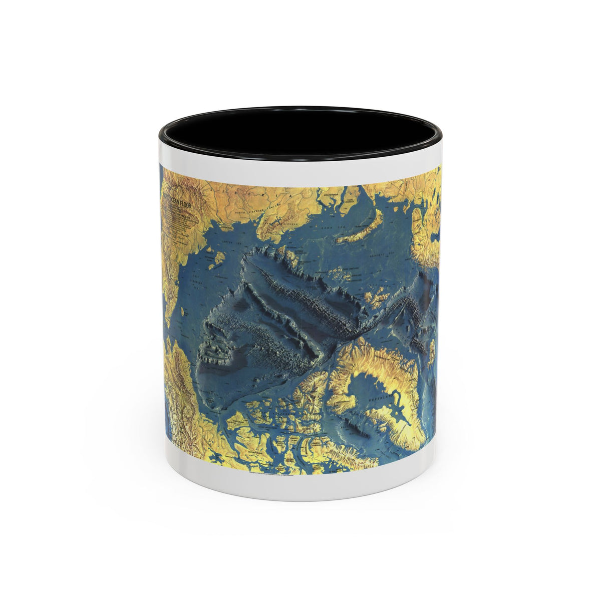 Arctic Ocean Floor (1971) (Map) Accent Coffee Mug