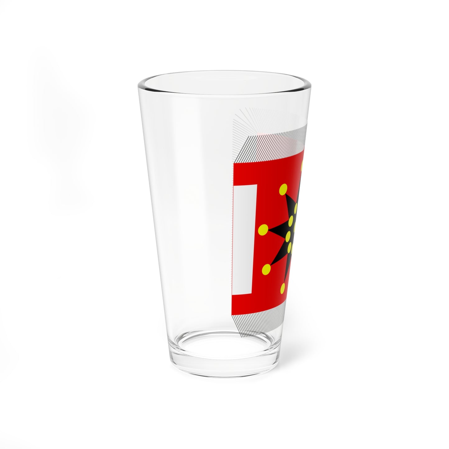 Chinese Army Regiment Flag 1912-1928 (China) Pint Glass 16oz