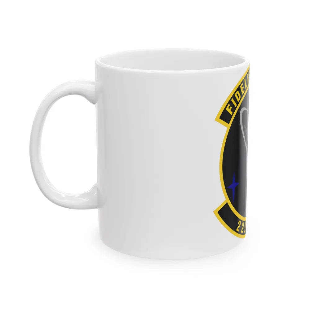 222d Command & Control Squadron (U.S. Air Force) White Coffee Mug-Go Mug Yourself