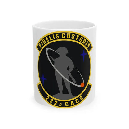 222d Command & Control Squadron (U.S. Air Force) White Coffee Mug - Go Mug Yourself