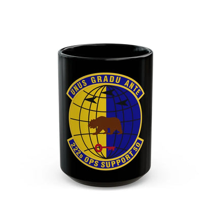 222d Operations Support Squadron (U.S. Air Force) Black Coffee Mug-15oz-Go Mug Yourself