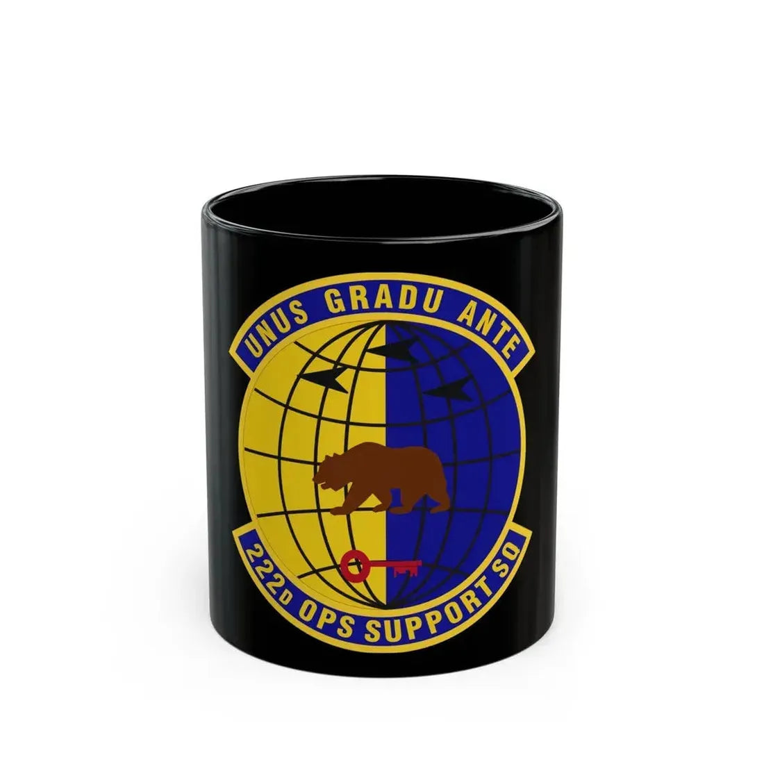 222d Operations Support Squadron (U.S. Air Force) Black Coffee Mug 11oz - Go Mug Yourself