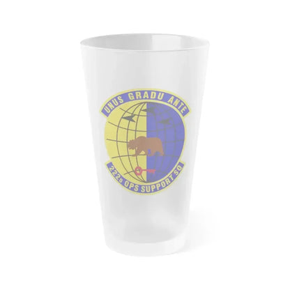 222d Operations Support Squadron (U.S. Air Force) Frosted Pint Glass 16oz 16oz Frosted - Go Mug Yourself