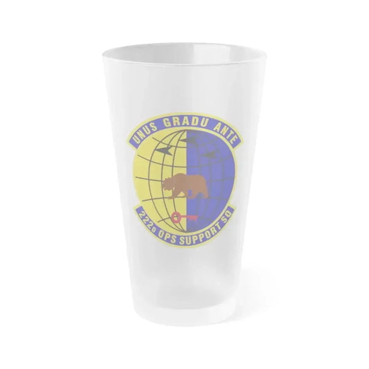 222d Operations Support Squadron (U.S. Air Force) Frosted Pint Glass 16oz 16oz Frosted - Go Mug Yourself