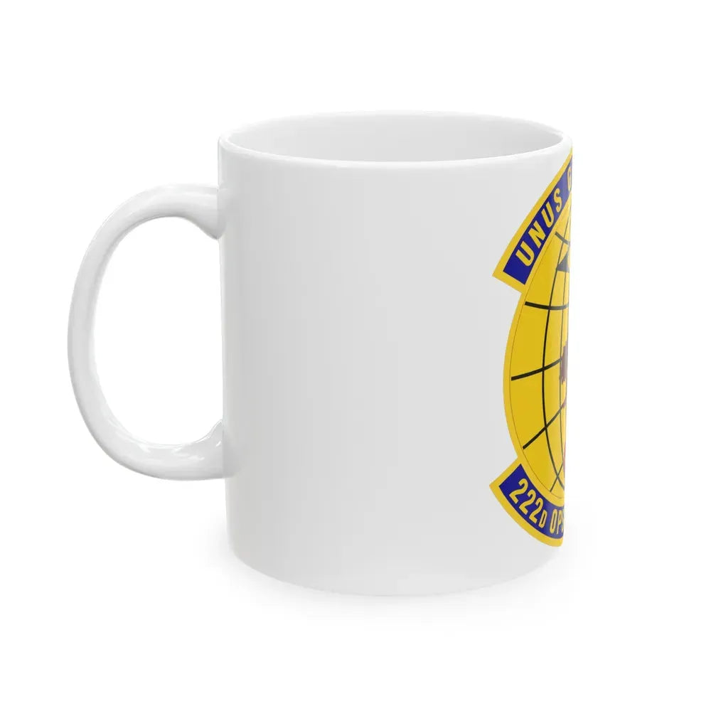 222d Operations Support Squadron (U.S. Air Force) White Coffee Mug - Go Mug Yourself