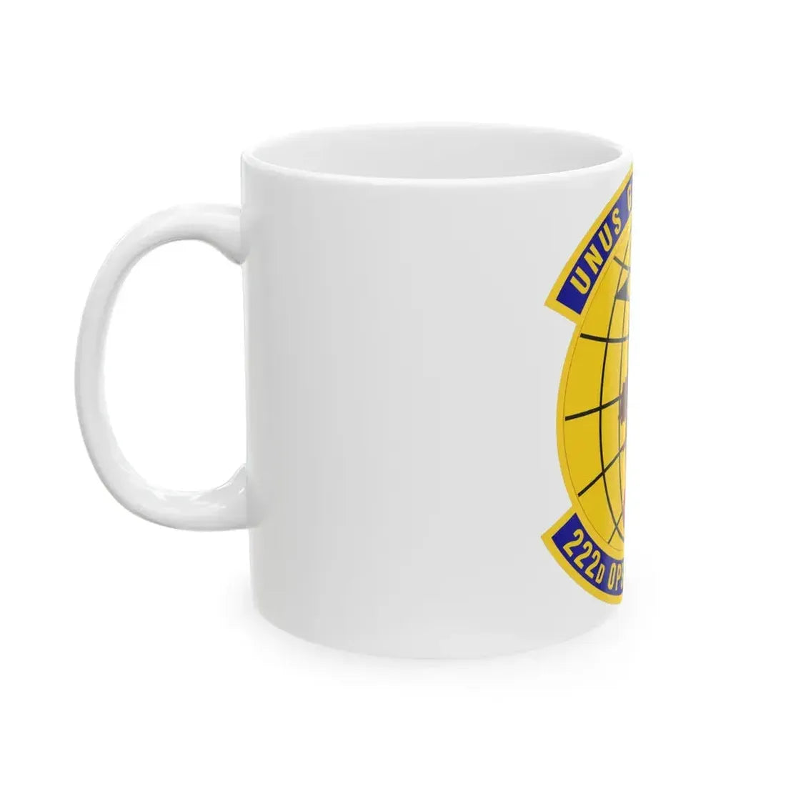 222d Operations Support Squadron (U.S. Air Force) White Coffee Mug - Go Mug Yourself