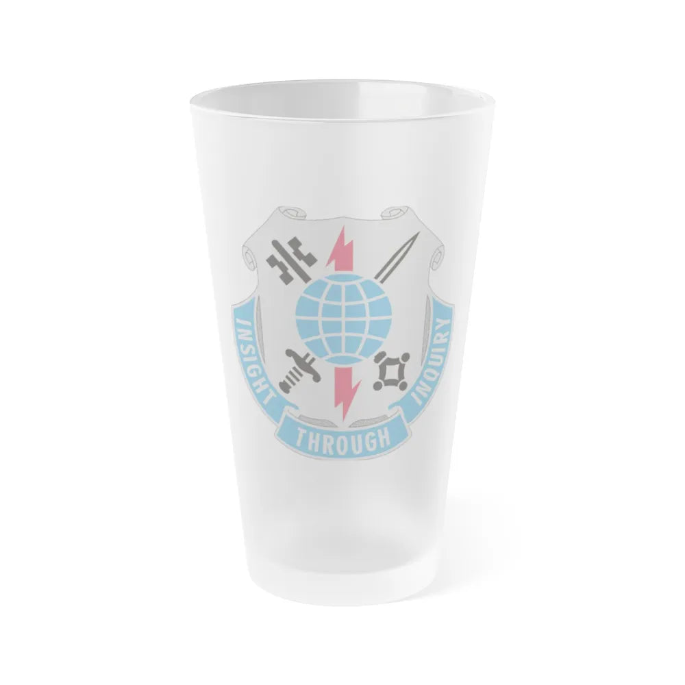 223 Military Intelligence Battalion (U.S. Army) Frosted Pint Glass 16oz-Go Mug Yourself