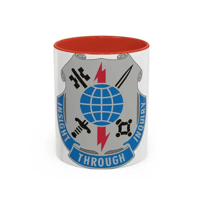 223 Military Intelligence Battalion (U.S. Army) Accent Coffee Mug 11oz Red - Go Mug Yourself