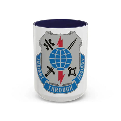223 Military Intelligence Battalion (U.S. Army) Accent Coffee Mug 15oz Navy - Go Mug Yourself