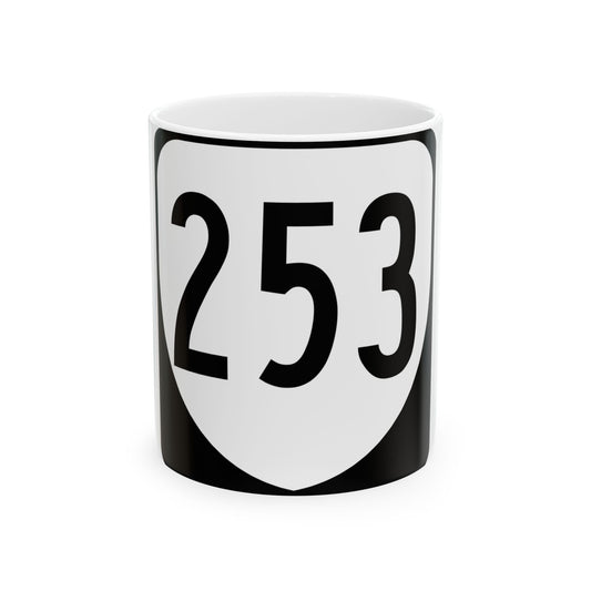 Virginia 253 1980 (Virginia) (Road Sign) White Coffee Mug-11oz-Go Mug Yourself