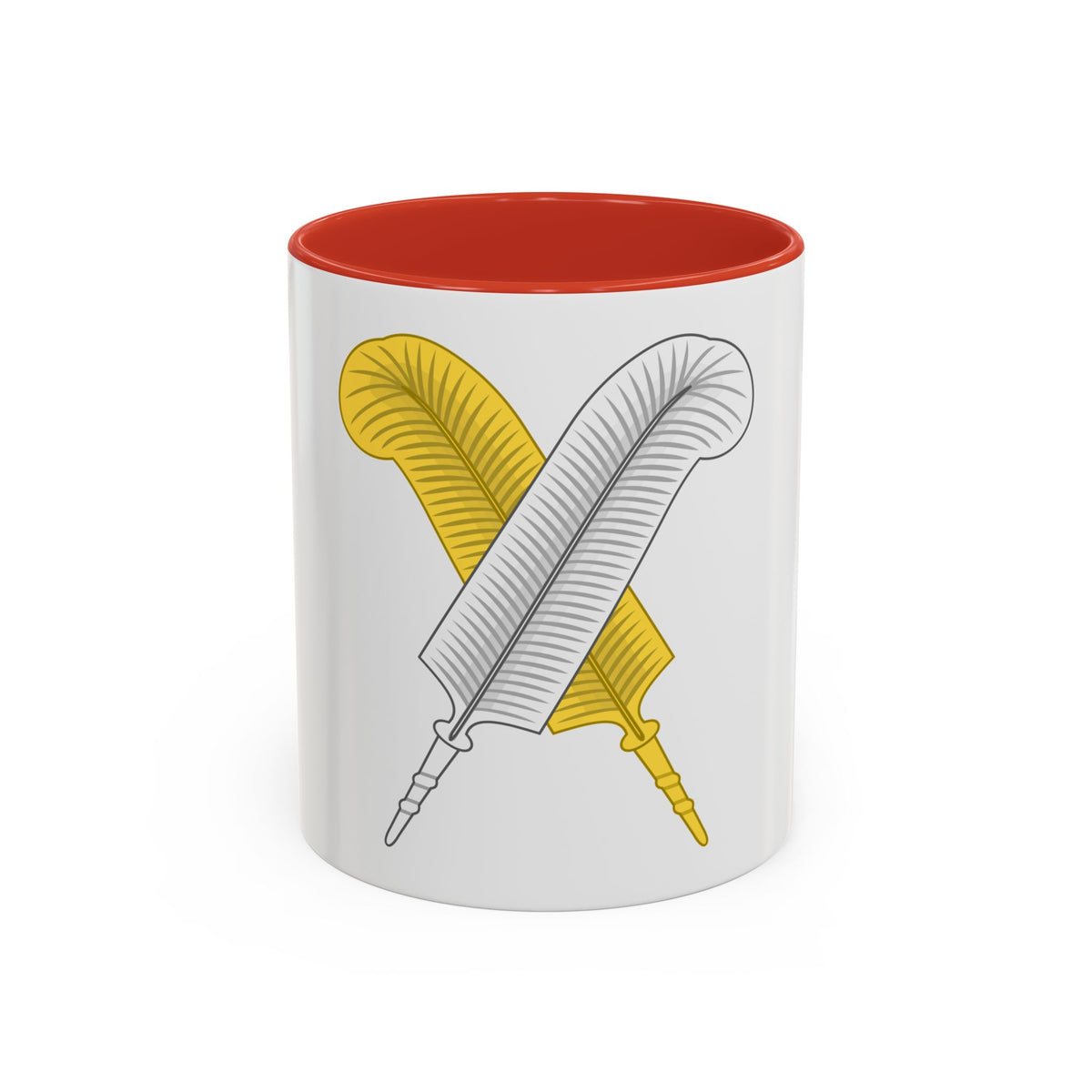 Crossed Feather Badge of Henry VI - Accent Coffee Mug