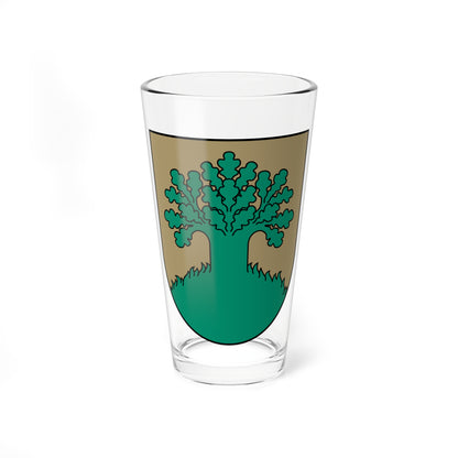 Valmieras apriņķa ģerbonis (Latvia) (Coat of Arms) Pint Glass 16oz