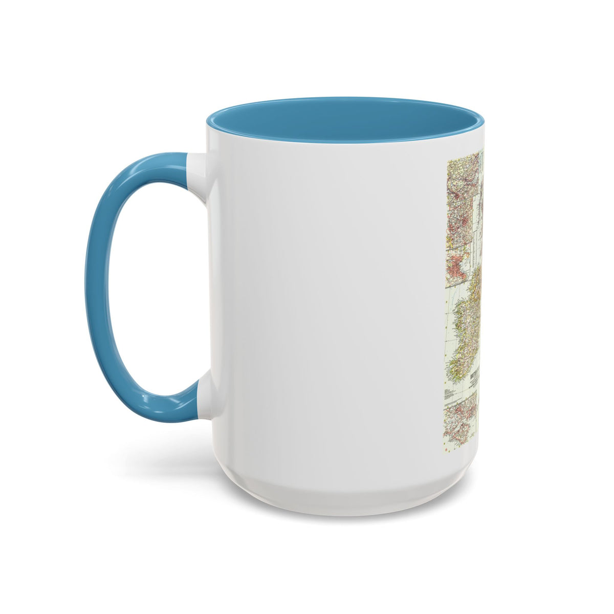 British Isles (1958) (Map) Accent Coffee Mug