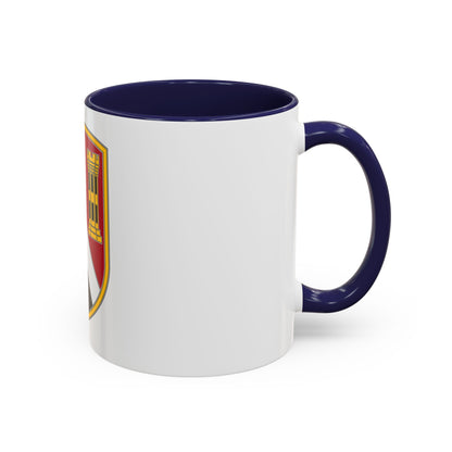 225 Engineer Brigade (U.S. Army) Accent Coffee Mug
