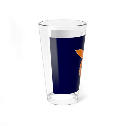 Flag of Kiso Nagano village no text (Japan) Pint Glass 16oz