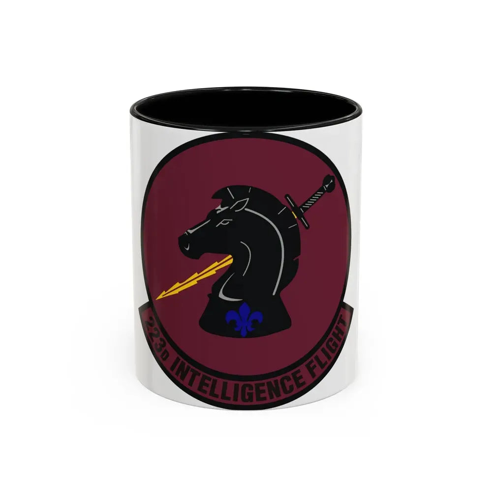 223d Intelligence Flight (U.S. Air Force) Accent Coffee Mug 11oz Black - Go Mug Yourself