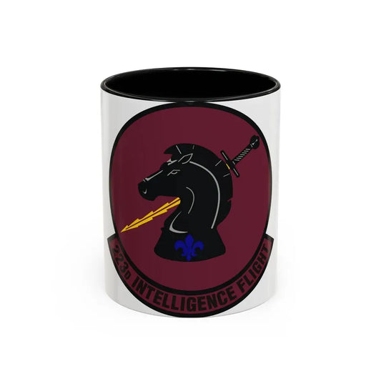 223d Intelligence Flight (U.S. Air Force) Accent Coffee Mug 11oz Black - Go Mug Yourself