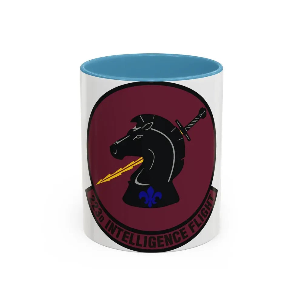 223d Intelligence Flight (U.S. Air Force) Accent Coffee Mug 11oz Light Blue - Go Mug Yourself
