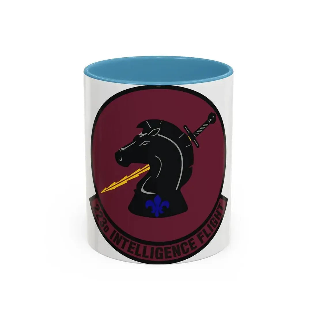 223d Intelligence Flight (U.S. Air Force) Accent Coffee Mug 11oz Light Blue - Go Mug Yourself