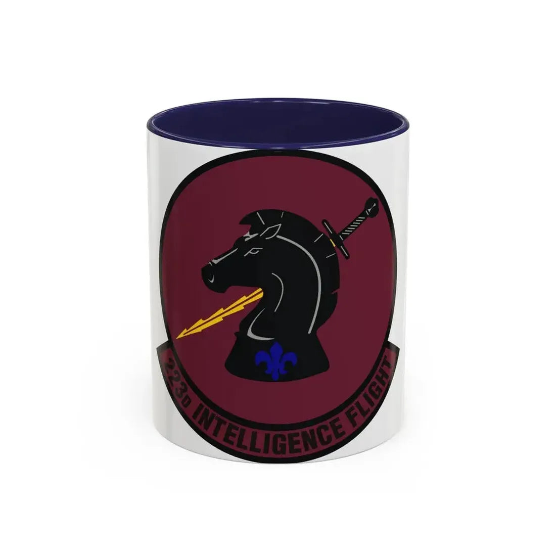 223d Intelligence Flight (U.S. Air Force) Accent Coffee Mug 11oz Navy - Go Mug Yourself
